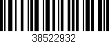 Código de barras (EAN, GTIN, SKU, ISBN): '38522932'