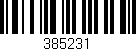 Código de barras (EAN, GTIN, SKU, ISBN): '385231'