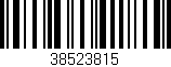 Código de barras (EAN, GTIN, SKU, ISBN): '38523815'