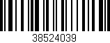 Código de barras (EAN, GTIN, SKU, ISBN): '38524039'