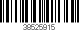 Código de barras (EAN, GTIN, SKU, ISBN): '38525915'