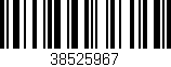 Código de barras (EAN, GTIN, SKU, ISBN): '38525967'