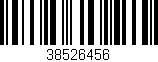Código de barras (EAN, GTIN, SKU, ISBN): '38526456'