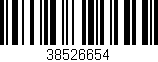 Código de barras (EAN, GTIN, SKU, ISBN): '38526654'