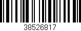 Código de barras (EAN, GTIN, SKU, ISBN): '38526817'