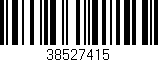 Código de barras (EAN, GTIN, SKU, ISBN): '38527415'