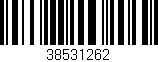 Código de barras (EAN, GTIN, SKU, ISBN): '38531262'