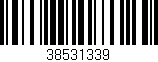 Código de barras (EAN, GTIN, SKU, ISBN): '38531339'