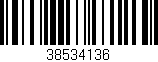Código de barras (EAN, GTIN, SKU, ISBN): '38534136'