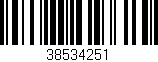 Código de barras (EAN, GTIN, SKU, ISBN): '38534251'