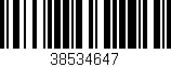Código de barras (EAN, GTIN, SKU, ISBN): '38534647'