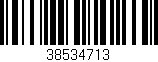 Código de barras (EAN, GTIN, SKU, ISBN): '38534713'