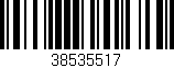 Código de barras (EAN, GTIN, SKU, ISBN): '38535517'