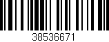 Código de barras (EAN, GTIN, SKU, ISBN): '38536671'