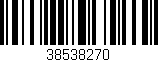 Código de barras (EAN, GTIN, SKU, ISBN): '38538270'