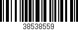 Código de barras (EAN, GTIN, SKU, ISBN): '38538559'