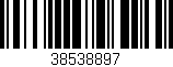 Código de barras (EAN, GTIN, SKU, ISBN): '38538897'