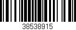 Código de barras (EAN, GTIN, SKU, ISBN): '38538915'
