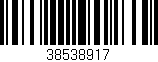 Código de barras (EAN, GTIN, SKU, ISBN): '38538917'