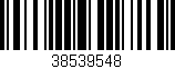 Código de barras (EAN, GTIN, SKU, ISBN): '38539548'