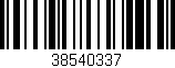 Código de barras (EAN, GTIN, SKU, ISBN): '38540337'