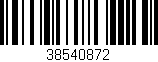 Código de barras (EAN, GTIN, SKU, ISBN): '38540872'