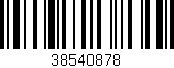 Código de barras (EAN, GTIN, SKU, ISBN): '38540878'