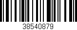 Código de barras (EAN, GTIN, SKU, ISBN): '38540879'