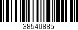 Código de barras (EAN, GTIN, SKU, ISBN): '38540885'