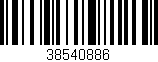 Código de barras (EAN, GTIN, SKU, ISBN): '38540886'