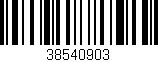 Código de barras (EAN, GTIN, SKU, ISBN): '38540903'
