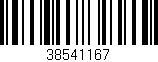 Código de barras (EAN, GTIN, SKU, ISBN): '38541167'