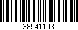 Código de barras (EAN, GTIN, SKU, ISBN): '38541193'