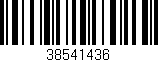 Código de barras (EAN, GTIN, SKU, ISBN): '38541436'