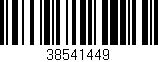 Código de barras (EAN, GTIN, SKU, ISBN): '38541449'