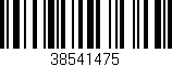 Código de barras (EAN, GTIN, SKU, ISBN): '38541475'