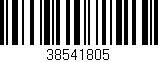 Código de barras (EAN, GTIN, SKU, ISBN): '38541805'