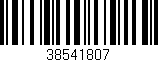 Código de barras (EAN, GTIN, SKU, ISBN): '38541807'