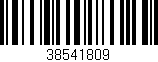 Código de barras (EAN, GTIN, SKU, ISBN): '38541809'