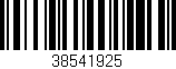 Código de barras (EAN, GTIN, SKU, ISBN): '38541925'
