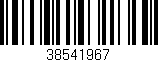 Código de barras (EAN, GTIN, SKU, ISBN): '38541967'