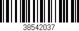 Código de barras (EAN, GTIN, SKU, ISBN): '38542037'