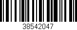 Código de barras (EAN, GTIN, SKU, ISBN): '38542047'