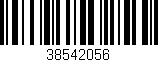 Código de barras (EAN, GTIN, SKU, ISBN): '38542056'