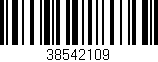 Código de barras (EAN, GTIN, SKU, ISBN): '38542109'