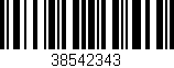 Código de barras (EAN, GTIN, SKU, ISBN): '38542343'