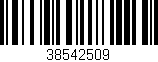 Código de barras (EAN, GTIN, SKU, ISBN): '38542509'