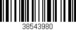 Código de barras (EAN, GTIN, SKU, ISBN): '38543980'