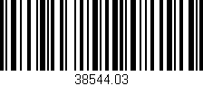 Código de barras (EAN, GTIN, SKU, ISBN): '38544.03'