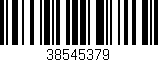 Código de barras (EAN, GTIN, SKU, ISBN): '38545379'
